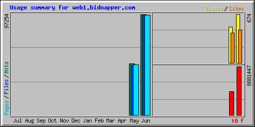 Usage summary for web1.bidnapper.com